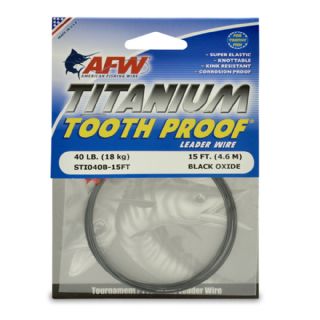 AFW Titanium Tooth Proof Single Strand Leader Wire - 